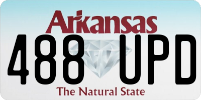 AR license plate 488UPD