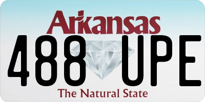 AR license plate 488UPE