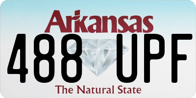 AR license plate 488UPF
