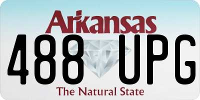 AR license plate 488UPG