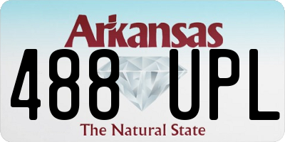 AR license plate 488UPL
