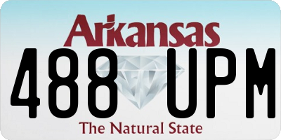 AR license plate 488UPM