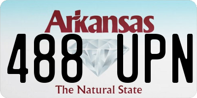 AR license plate 488UPN