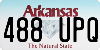 AR license plate 488UPQ