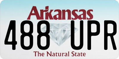 AR license plate 488UPR