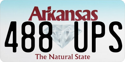 AR license plate 488UPS