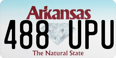 AR license plate 488UPU