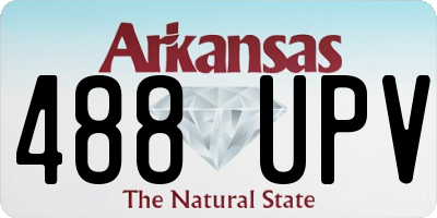 AR license plate 488UPV