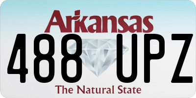 AR license plate 488UPZ