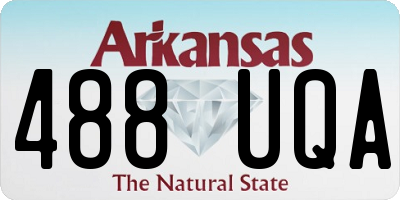 AR license plate 488UQA