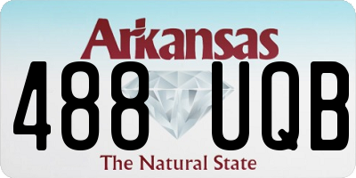 AR license plate 488UQB