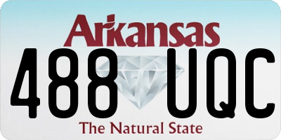 AR license plate 488UQC