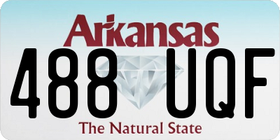 AR license plate 488UQF