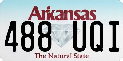AR license plate 488UQI