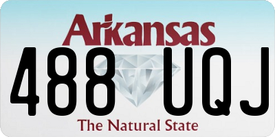 AR license plate 488UQJ