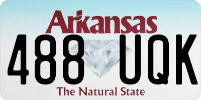 AR license plate 488UQK