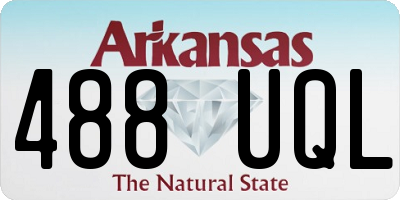 AR license plate 488UQL