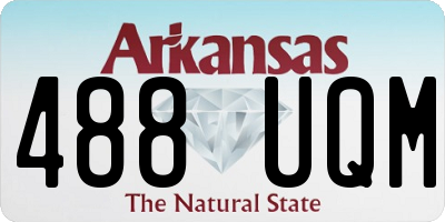 AR license plate 488UQM