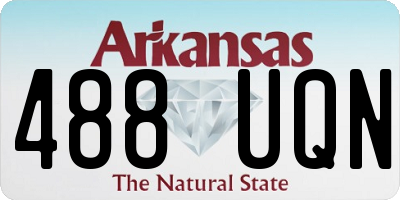 AR license plate 488UQN