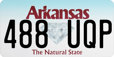 AR license plate 488UQP