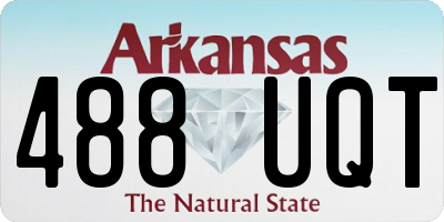 AR license plate 488UQT