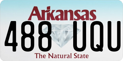 AR license plate 488UQU