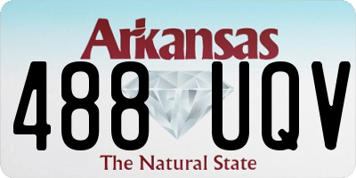 AR license plate 488UQV