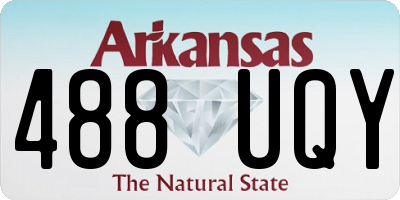 AR license plate 488UQY