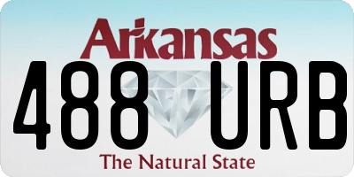 AR license plate 488URB