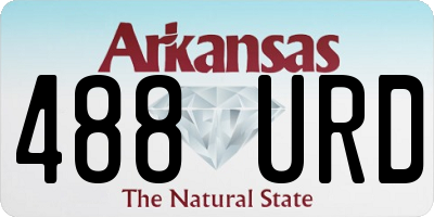 AR license plate 488URD