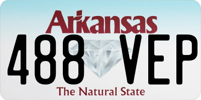 AR license plate 488VEP