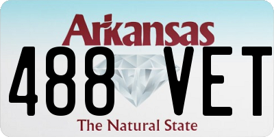 AR license plate 488VET