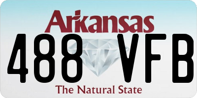 AR license plate 488VFB