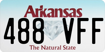 AR license plate 488VFF