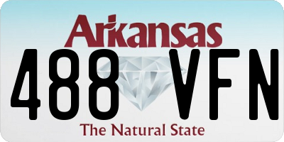 AR license plate 488VFN