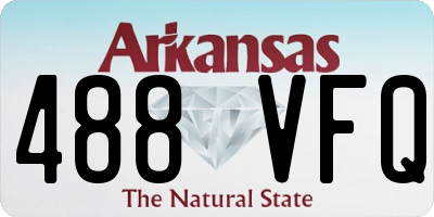 AR license plate 488VFQ