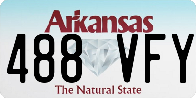 AR license plate 488VFY