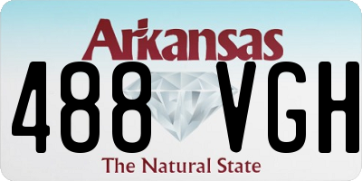 AR license plate 488VGH