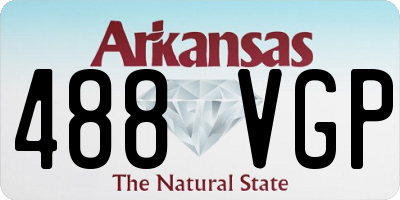 AR license plate 488VGP