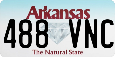 AR license plate 488VNC