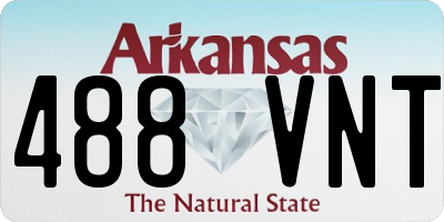 AR license plate 488VNT