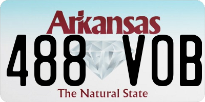 AR license plate 488VOB