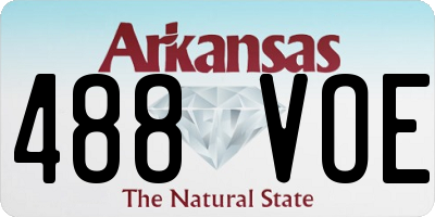 AR license plate 488VOE