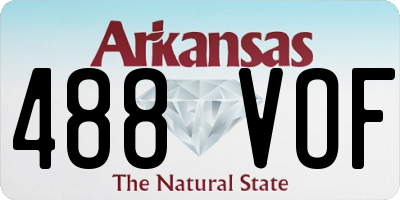 AR license plate 488VOF