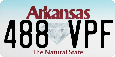 AR license plate 488VPF