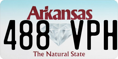 AR license plate 488VPH