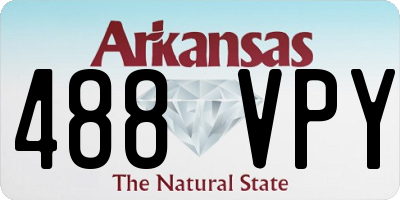 AR license plate 488VPY