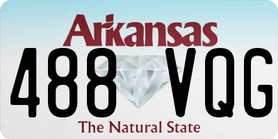 AR license plate 488VQG