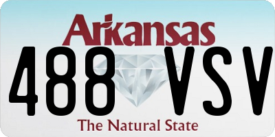 AR license plate 488VSV