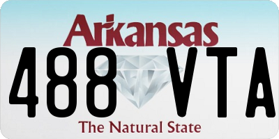 AR license plate 488VTA
